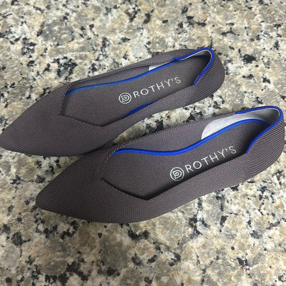 Rothy’s The Point Flat Mink Dusty Purple Shoes (Retired Color)